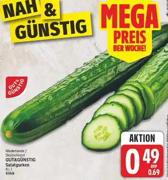 NP Discount GUT&GÜNSTIG Salatgurken Angebot