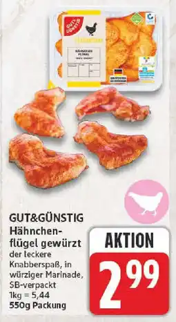 NP Discount GUT&GÜNSTIG Hähnchenflügel gewürzt Angebot