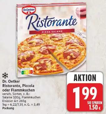 NP Discount Dr. Oetker Ristorante, Piccola oder Flammkuchen Angebot