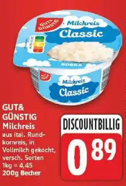NP Discount GUT& GÜNSTIG Milchreis Angebot