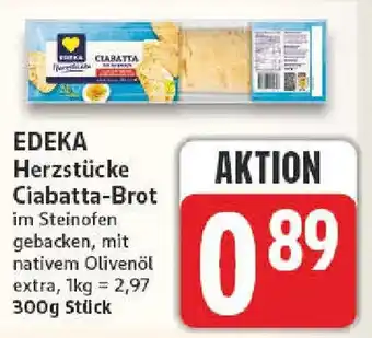 NP Discount EDEKA Herzstücke Ciabatta-Brot Angebot