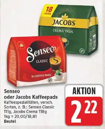 NP Discount Senseo oder Jacobs Kaffeepads Angebot