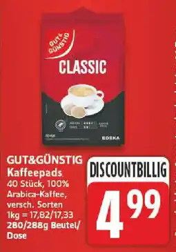 NP Discount GUT&GÜNSTIG Kaffeepads Angebot