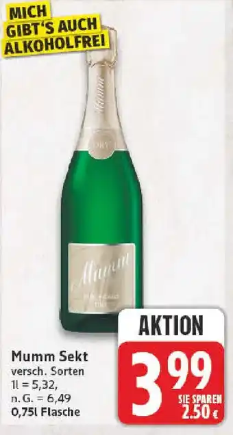 NP Discount Mumm Sekt Angebot
