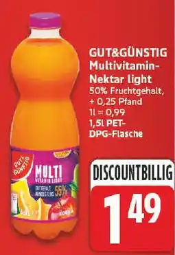 NP Discount GUT&GÜNSTIG Multivitamin-Nektar light Angebot