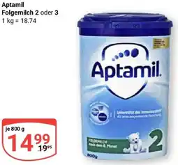 Globus Aptamil Folgemilch 2 oder 3 Angebot
