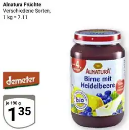 Globus demeter Alnatura Früchte Angebot