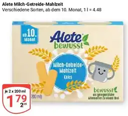 Globus Alete Milch-Getreide-Mahlzeit Angebot