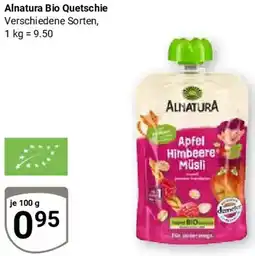 Globus Alnatura Bio Quetschie Angebot
