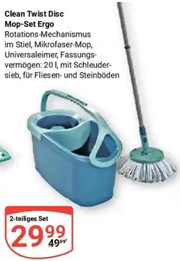 Globus LEIFHEIT Clean Twist Disc Mop-Set Ergo Angebot