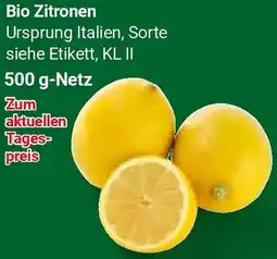 Globus Bio Zitronen Angebot