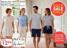 Globus Damen-Shirt, Shorts, Caprihose oder Sleepshirt, Herren-Shirt oder Bermuda Angebot