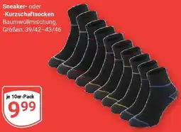 Globus Sneaker oder Kurzschaftsocken Angebot