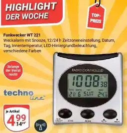 Globus Techno Line Funkwecker WT 221 Angebot