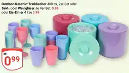 Globus Outdoor-Geschirr Trinkbecher oder Sekt- oder Weingläser Angebot