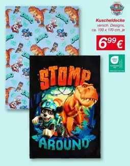 KiK Paw patrol kuscheldecke Angebot