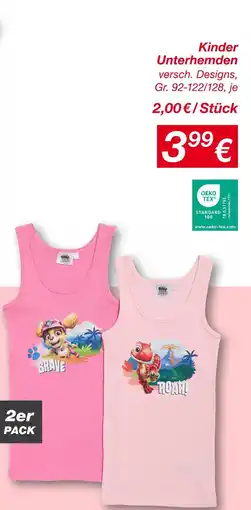 KiK Kinder unterhemden Angebot