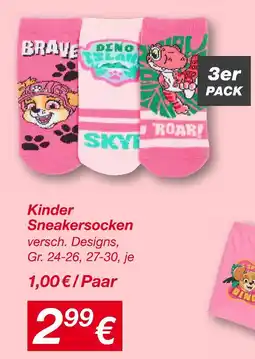 KiK Kinder sneakersocken Angebot