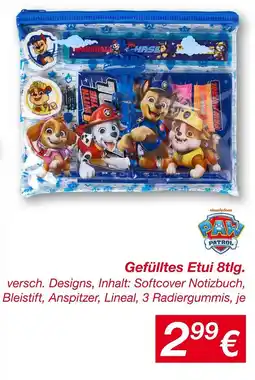 KiK Paw patrol gefülltes etui Angebot
