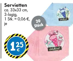 TEDi Servietten Angebot