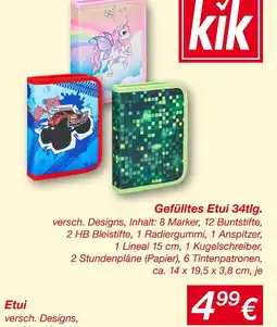 KiK Gefülltes etui 34tlg Angebot