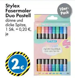 TEDi Stylex fasermaler duo pastell Angebot