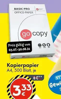TEDi Go paper kopierpapier Angebot