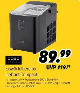 MEDIMAX Caso eiswürfelbereiter icechef compact Angebot