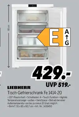 MEDIMAX Liebherr tisch-gefrierschrank fe 1414-20 Angebot