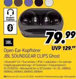 MEDIMAX Jbl open-ear-kopfhörer soundgear clips ghost Angebot