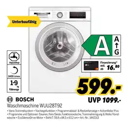 MEDIMAX Bosch waschmaschine wuu28t92 Angebot