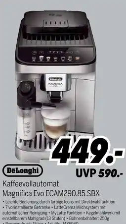 MEDIMAX Delonghi kaffeevollautomat magnifica evo ecam290.85.sbx Angebot
