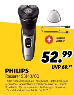 MEDIMAX Philips rasierer s3143/00 Angebot