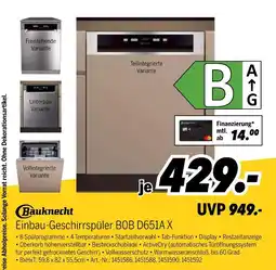 MEDIMAX Einbau-geschirrspüler b0b d651a x Angebot