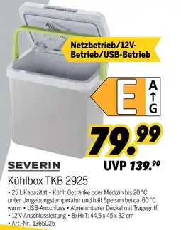 MEDIMAX Severin kühlbox tkb 2925 Angebot