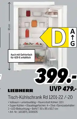 MEDIMAX Tisch-kühlschrank rd 1201-22 /-20 Angebot