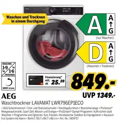 MEDIMAX Aeg waschtrockner lavamat lwr796ep1eco Angebot