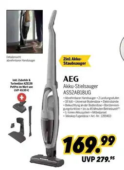 MEDIMAX Akku-stielsauger as52ab18ug Angebot