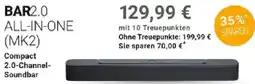 Globus JBL BAR2.0 ALL-IN-ONE (MK2) Compact 2.0-Channel Soundbar Angebot