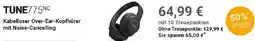 Globus JBL TUNE775NC Kabelloser Over-Ear-Kopfhörer mit Noise-Cancelling Angebot