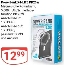 Globus Powerbank X4-LIFE PD20W Angebot