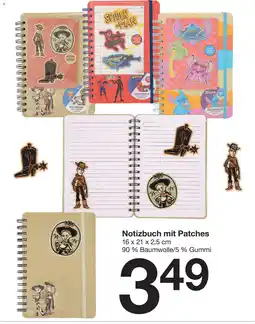 Zeeman Notizbuch mit Patches Angebot