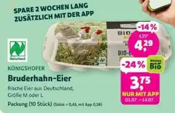 Denns BioMarkt KÖNIGSHOFER Bruderhahn-Eier Angebot