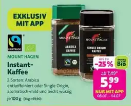 Denns BioMarkt MOUNT HAGEN Instant-Kaffee Angebot
