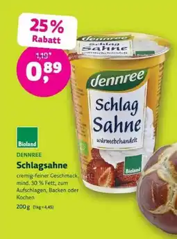 Denns BioMarkt DENNREE Schlagsahne Angebot