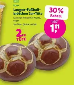 Denns BioMarkt EDNA Laugen-Fußballbrötchen Angebot