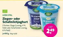 Denns BioMarkt Leeb Vital Ziegen- oder Schafmilchjoghurt Angebot