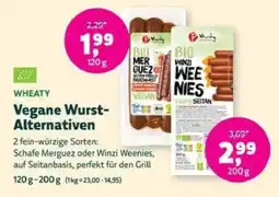 Denns BioMarkt WHEATY Vegane Wurst-Alternativen Angebot