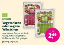 Denns BioMarkt DENNREE Vegetarische oder vegane Würstchen Angebot