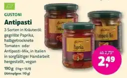 Denns BioMarkt GUSTONI Antipasti Angebot